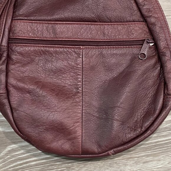 Share Wine Accent Leather Boho Western Soft Crossbody Y2K Travel Sling Shoulder - Picture 3 of 8